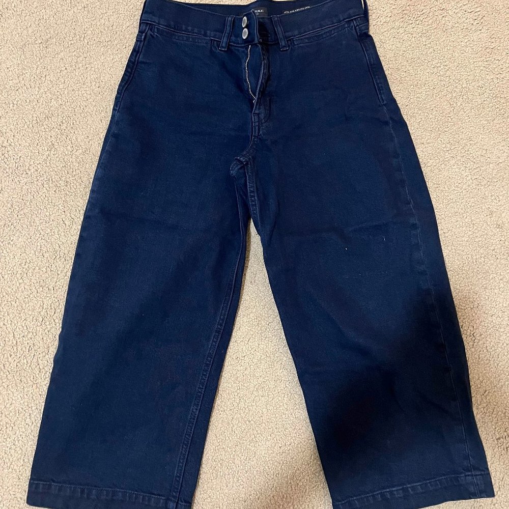 Banana Republic Wide Leg Cropped Jeans